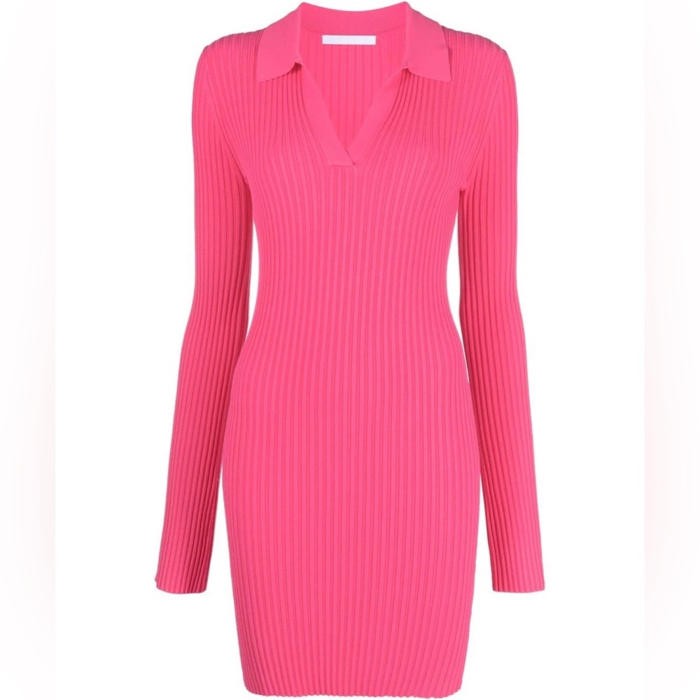 Helmut Lang Polo rib-knit dress